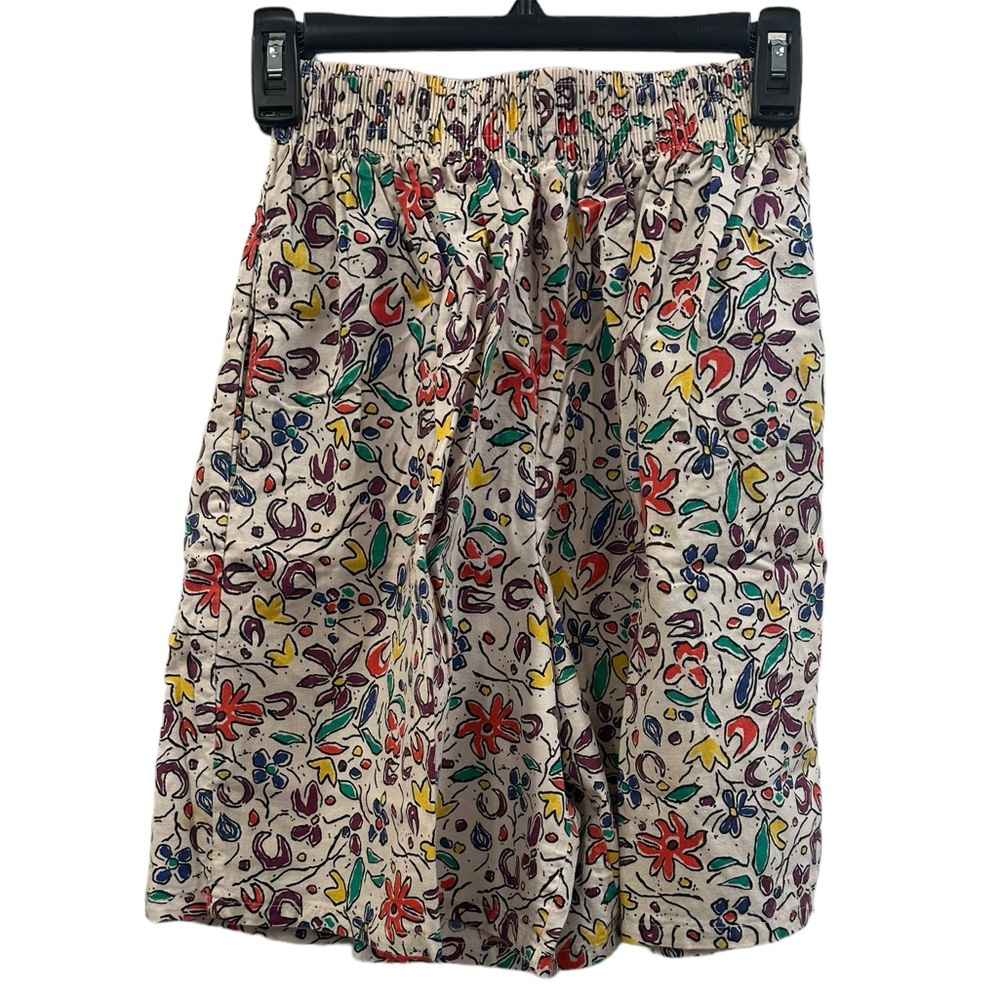 Vintage girls  Venezia floral abstract shorts size 14/16 EUC